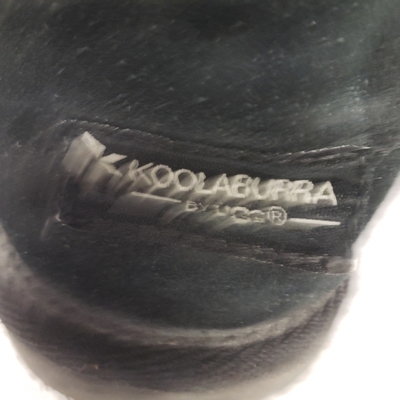 Koolaburra by Ugg Child Size 1 Victoria Short Boots Black Bows 1019372 Pre-owned - Picture 6 of 15